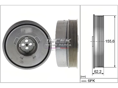 BMW F36 418i B38 Krank Kasnağı 11238638614