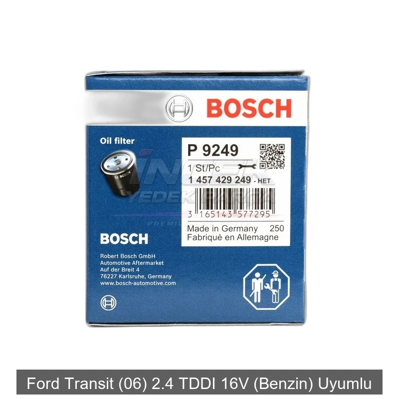Ford Transit 06 2.4 TDDI Yağ Filtresi 11427557012