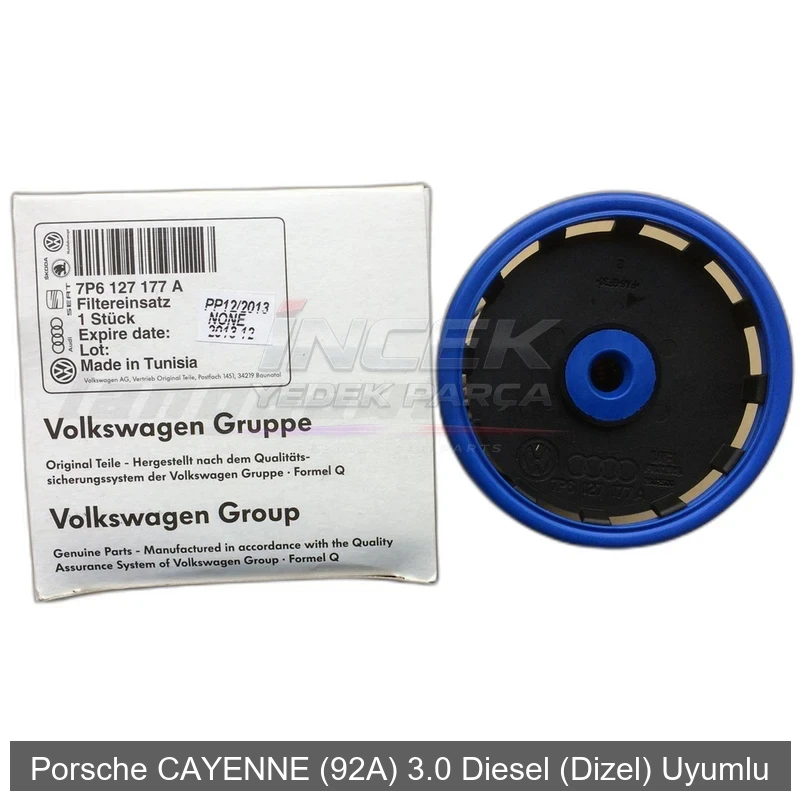 Porsche CAYENNE 92A 3.0 VW TOUAREG 7P5 Yakıt Filtresi 7P6127177 7P6127177