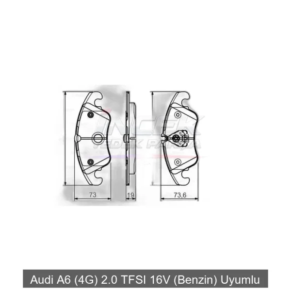 Audi A6 4G 2.0 TFSI Ön Fren Balatası 0986495110