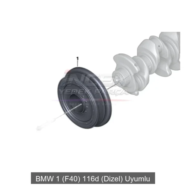 BMW 1 F40 116d B37 Krank Kasnağı 11237643074