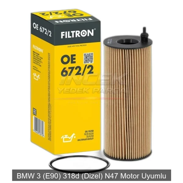 BMW 3 E90 318d N47 Yağ Filtresi 11427807177