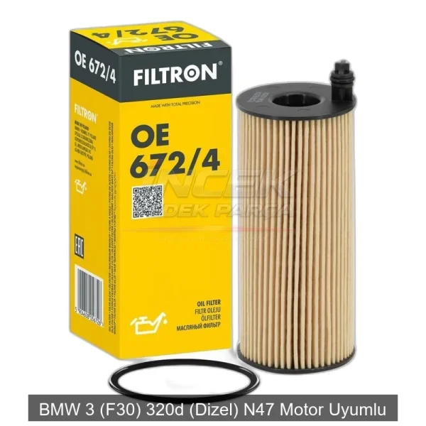 BMW 3 F30 320d 184HP N47 Yağ Filtresi 11428507683