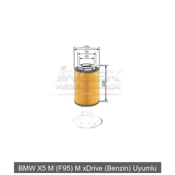 BMW X5 M F95 Yağ Filtresi 11427583220