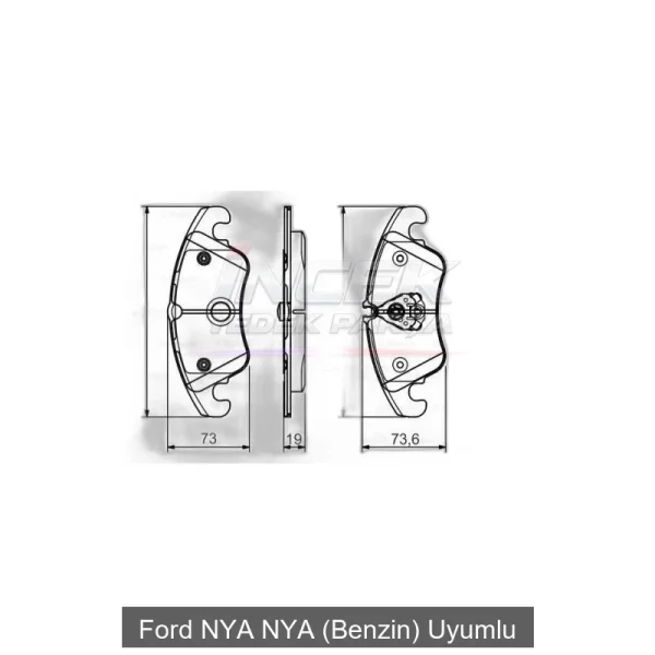 Ford NYA Ön Fren Balatası 0986495110