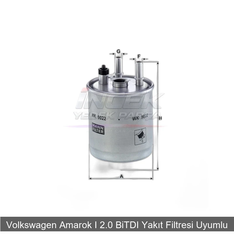 Volkswagen Amarok I 2.0 BiTDI Yakıt Filtresi 2H0127401A