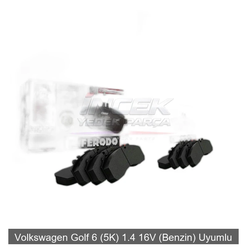 Volkswagen Golf 6 5K 1.4 Arka Fren Balata Seti 4D0698451C